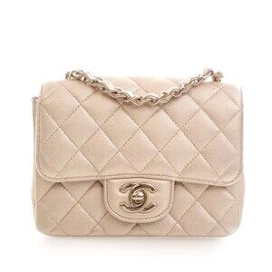 Pre-Loved Chanel Mini Square Classic Lambskin Single Flap